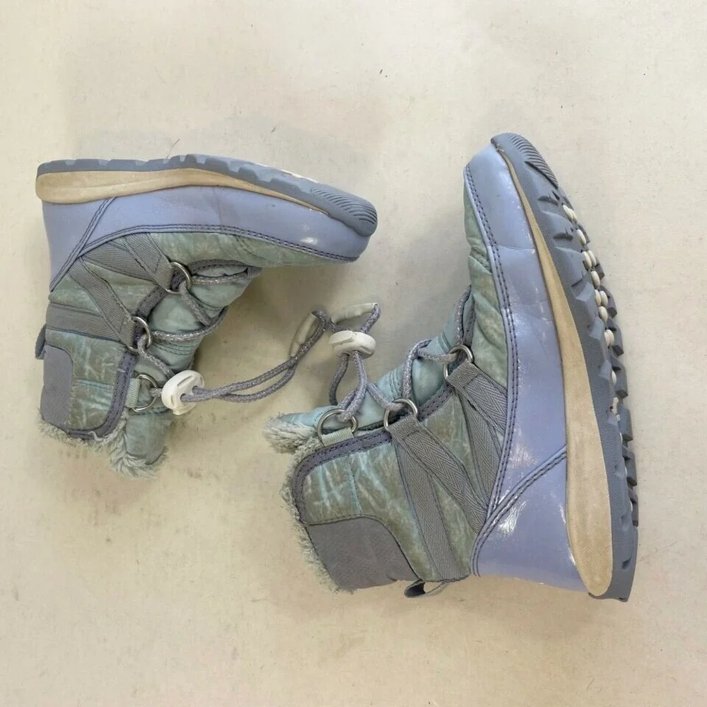 Sorel Disney Whitney Short Frozen Elsa 2 Snow Boots Girls 12 Purple‎ Waterproof